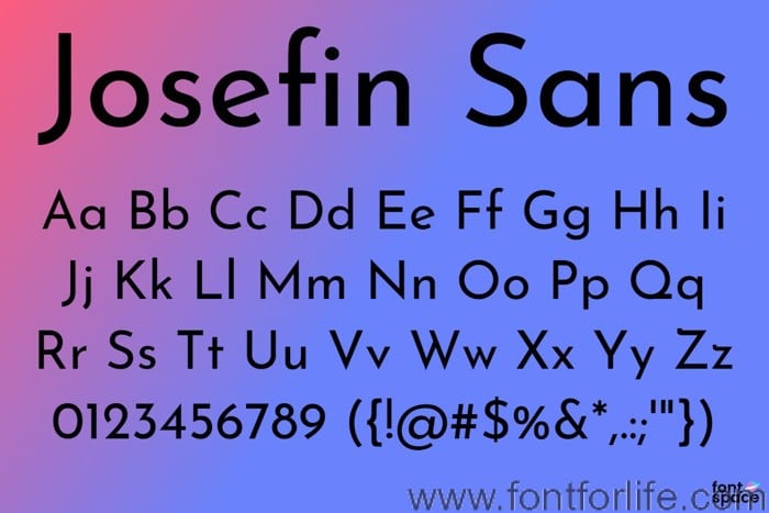 Josefin Sans Font