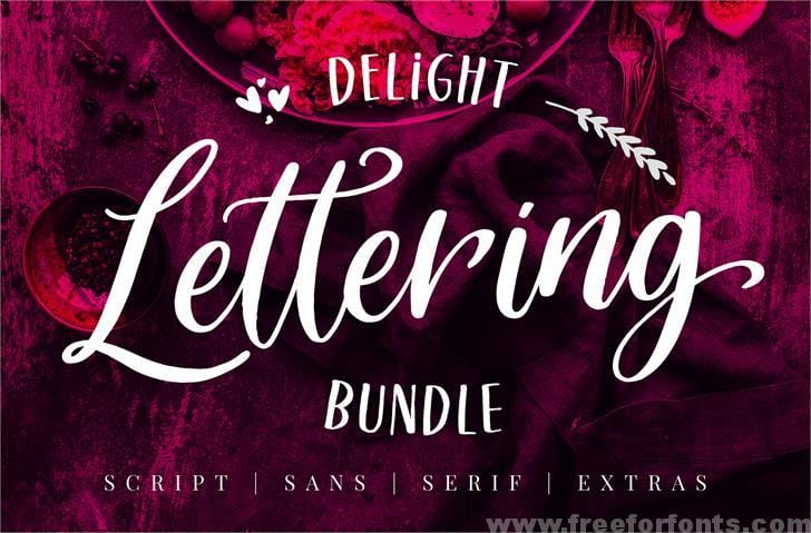 Delight Lettering Script DEMO font