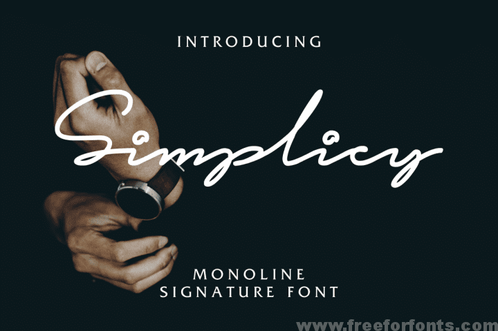 Simplicy Signature Font Free Download