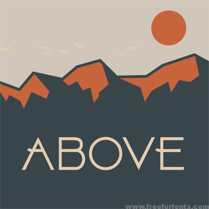 Above DEMO font