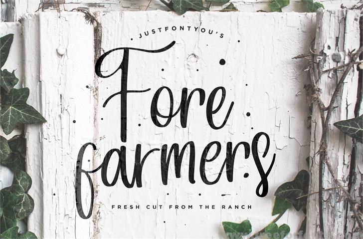 Forefarmers DEMO font