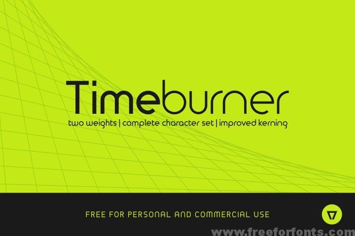 TimeBurner font