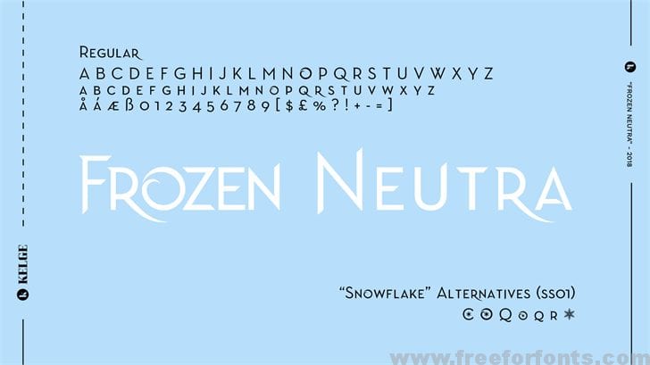 Frozen Neutra font