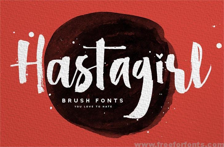 Hastagirl One DEMO font