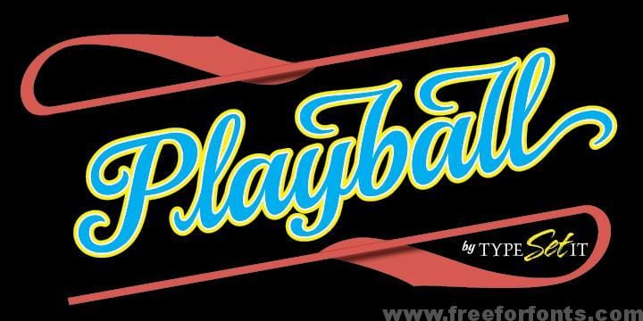Playball font