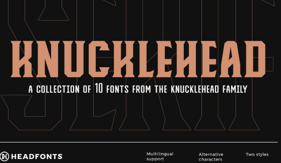 Knucklehead Serif Vintage Font