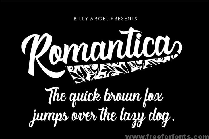 Romantica Personal Use font