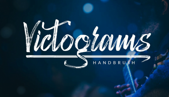 Victograms Handbrush Font