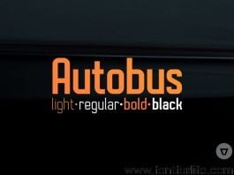 Autobus Bold Font