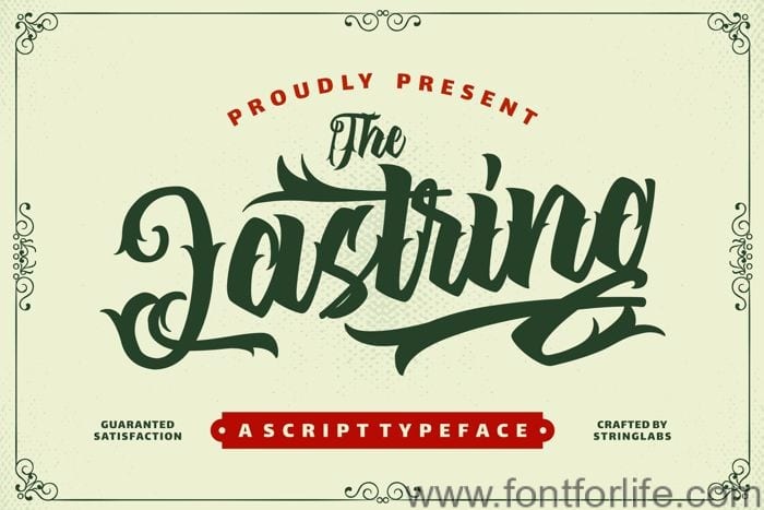 The Lastring Font