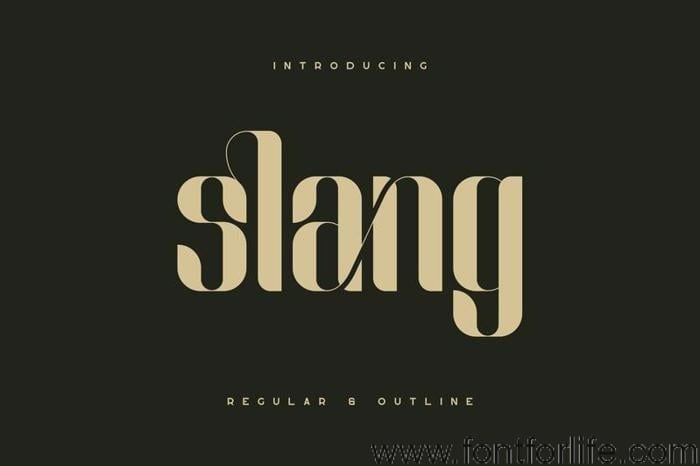 Slang – Ligature Font