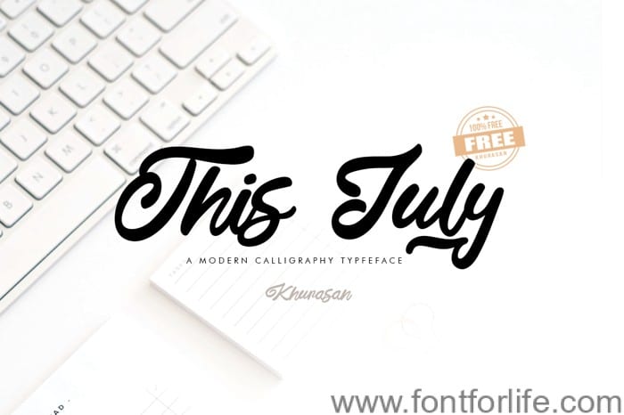 This July Font