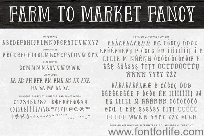 Farm to Market Fancy Font