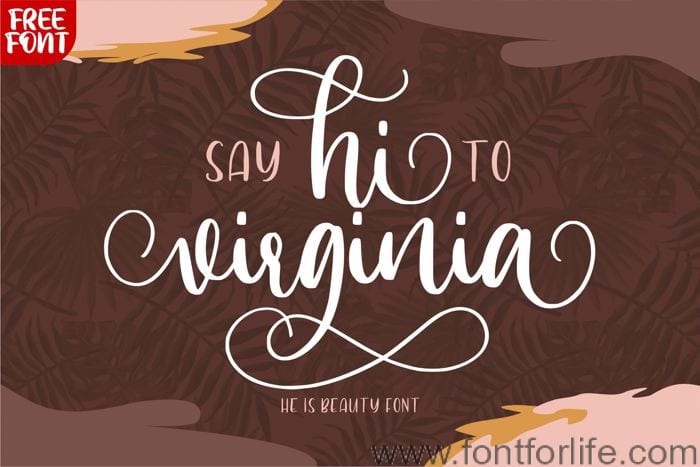 Hi Virginia Font