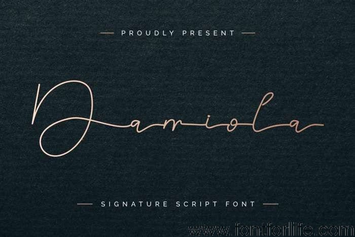 Damiola Demo Font