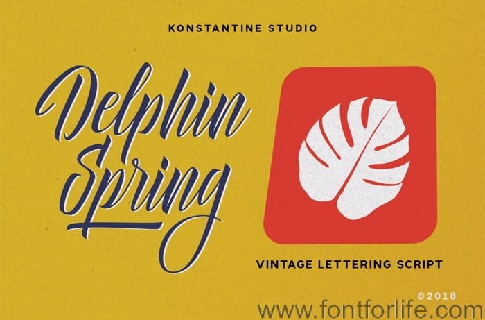 Delphin Spring Font