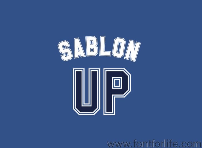 Sablon Up Font