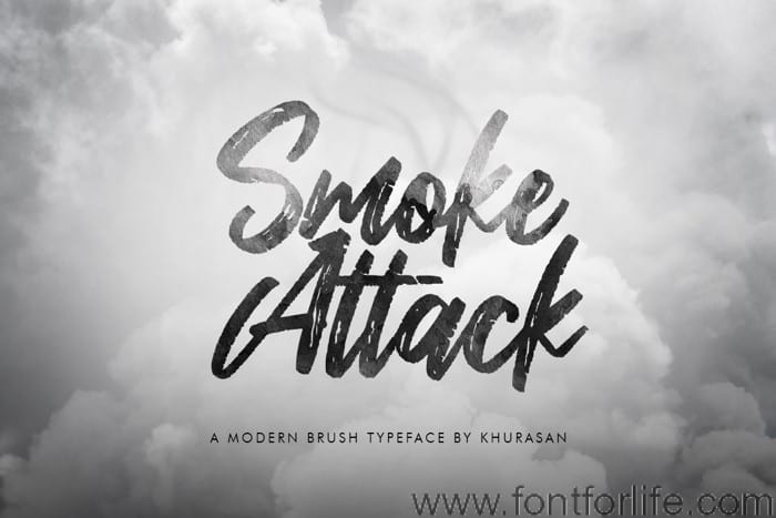 Smoke Attack Font