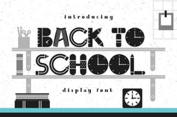 Back to School Font