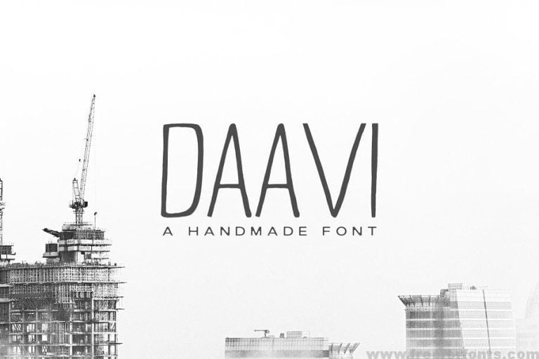Daavi Handmade Sans Serif Font