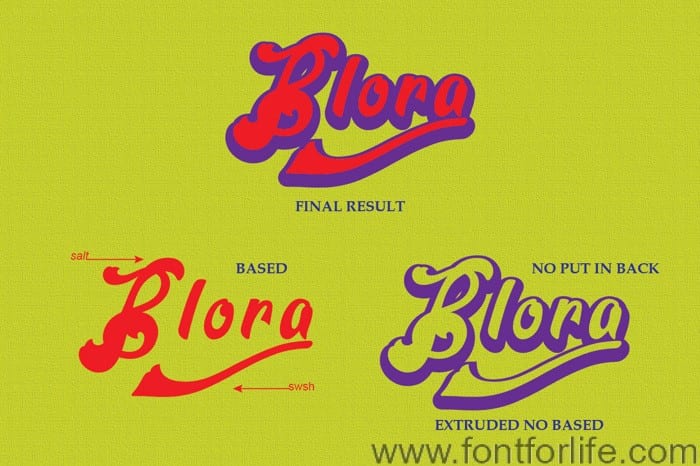 Blora Based Font