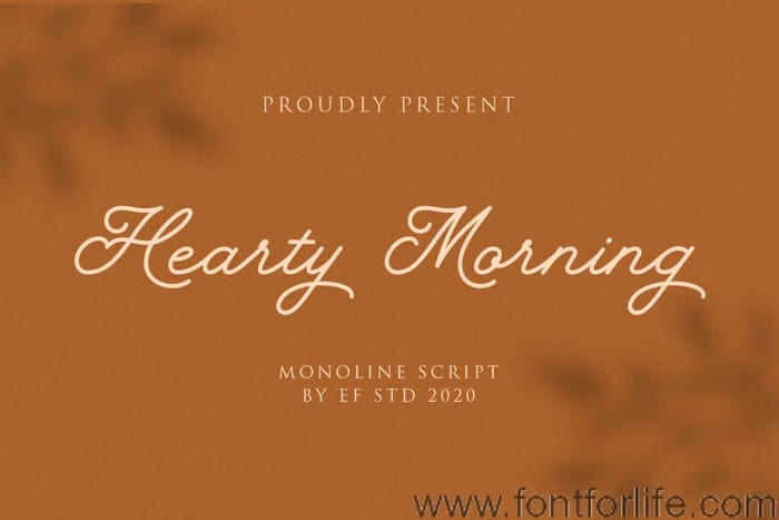 Hearty Morning Font