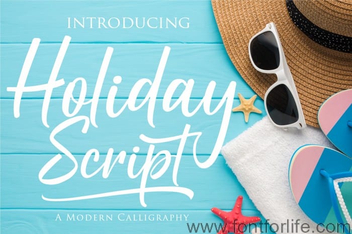 Holiday Script Font