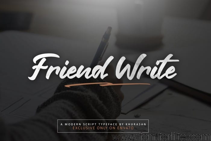 Friend Write Font