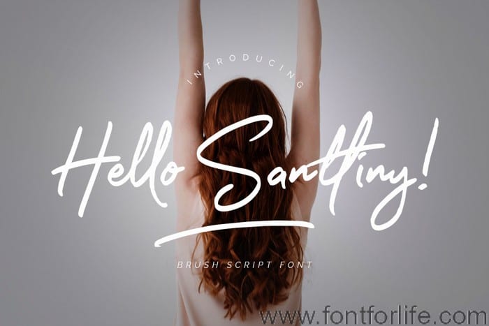 Hello Santtiny Font