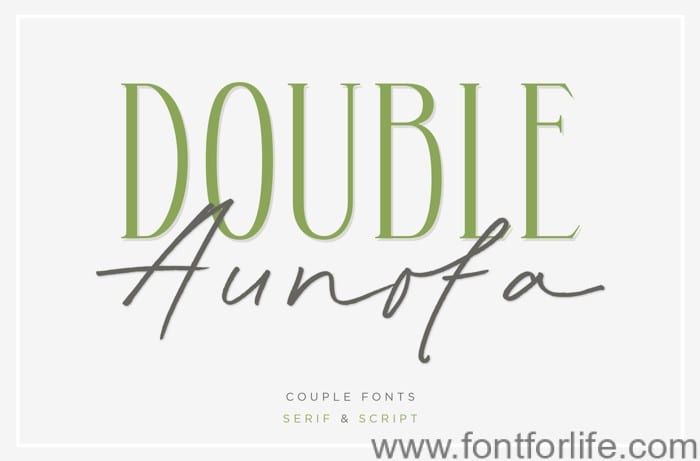 Aunofa Serif Font