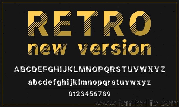 Retro New Version Font