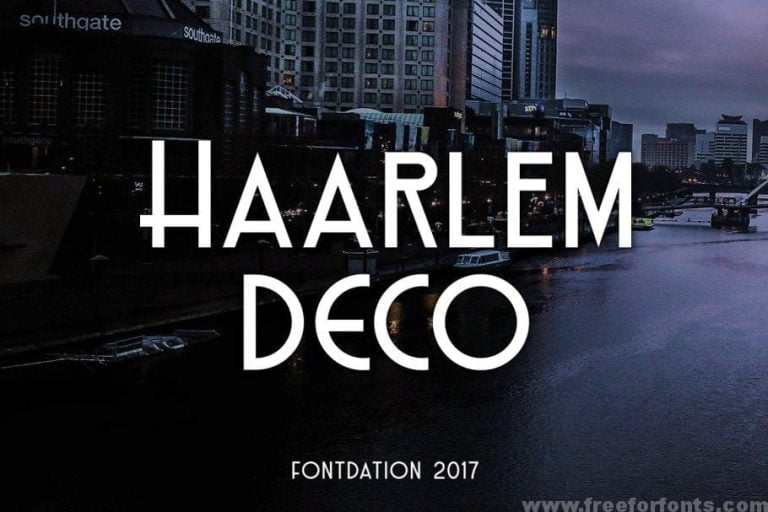 Haarlem Deco Font Family – 2 Fonts