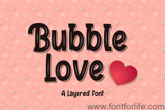 Bubble Love Font