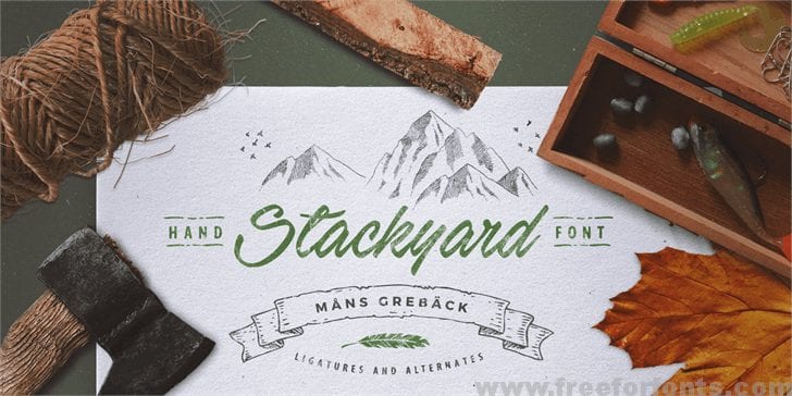 Stackyard PERSONAL USE font
