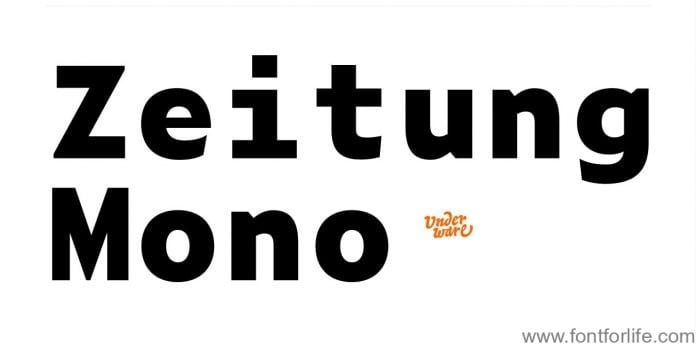 Zeitung Mono Pro Font Family