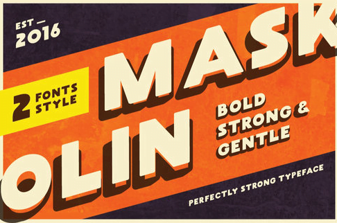 MASKOOLIN – FREE BOLD FONT – 2 STYLES