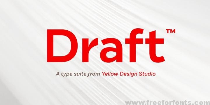 Draft Font Family – 144 Fonts Free Download