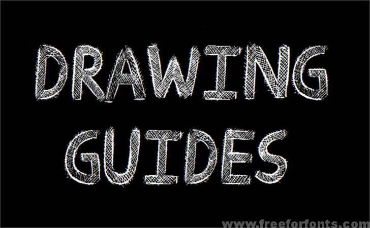 Drawing Guides font
