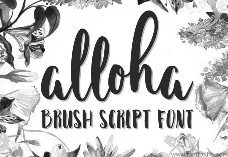 Alloha Brush Script Font