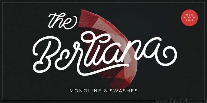 Berliana Monoline Font