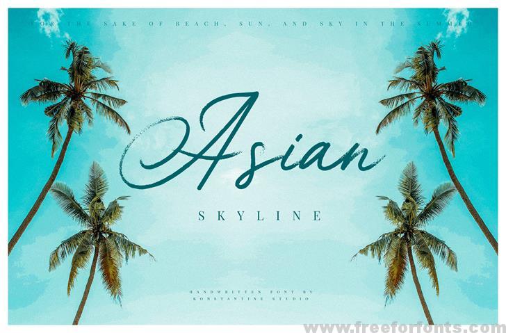 Asian Skyline DEMO font