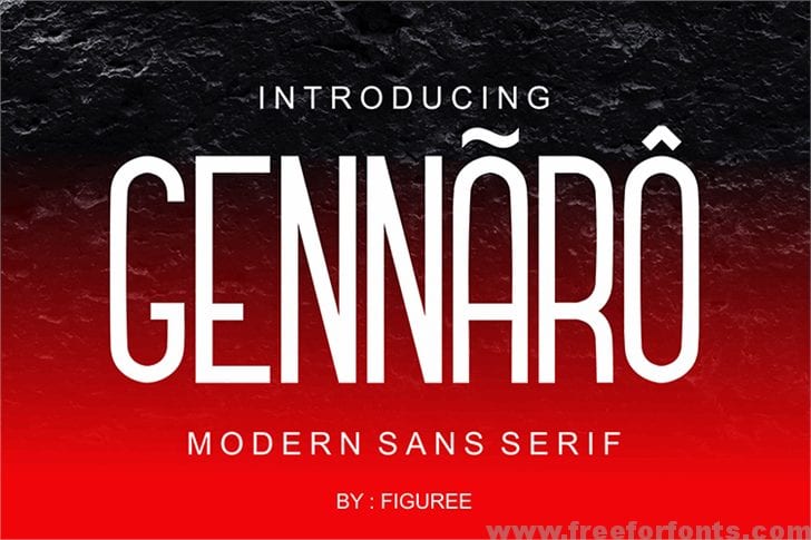 GENNARO font