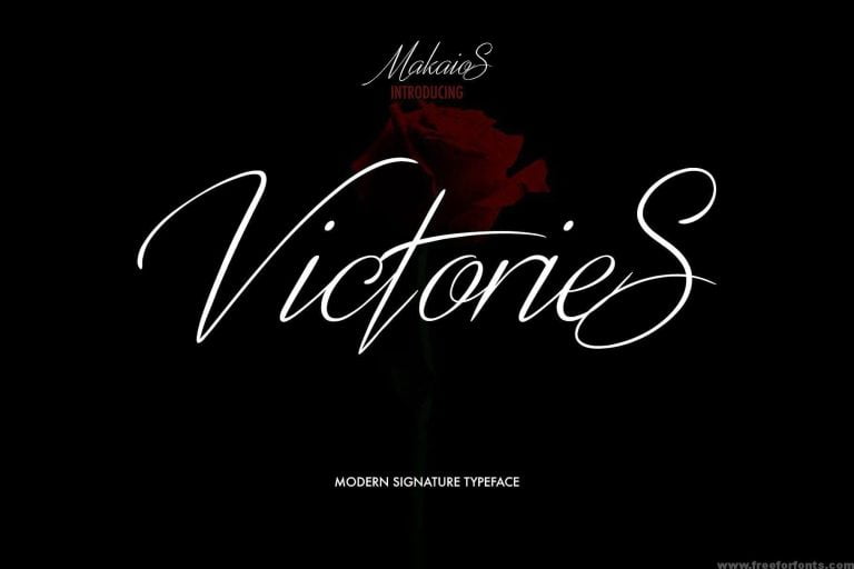 Victories Signature Font Free Download