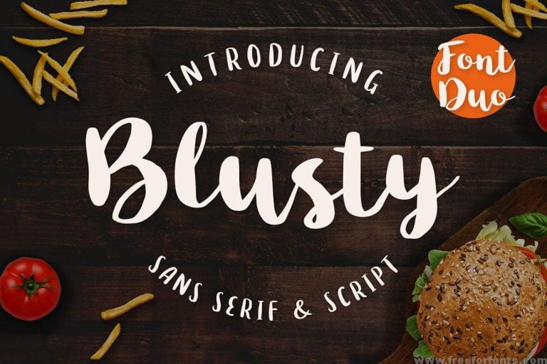 Blusty Font Duo Free Download