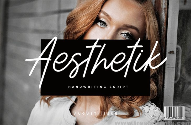 Aesthetik Script font