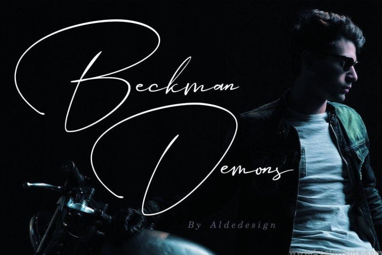 Beckman Demons Signature Font Free Download