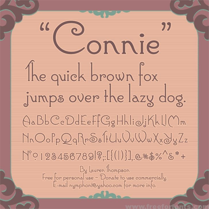 Connie font