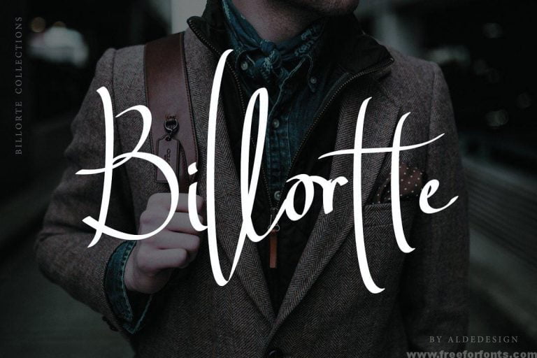 Billortte Script Font Free Download