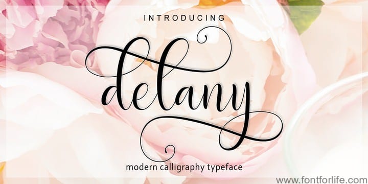 Delany Script Font