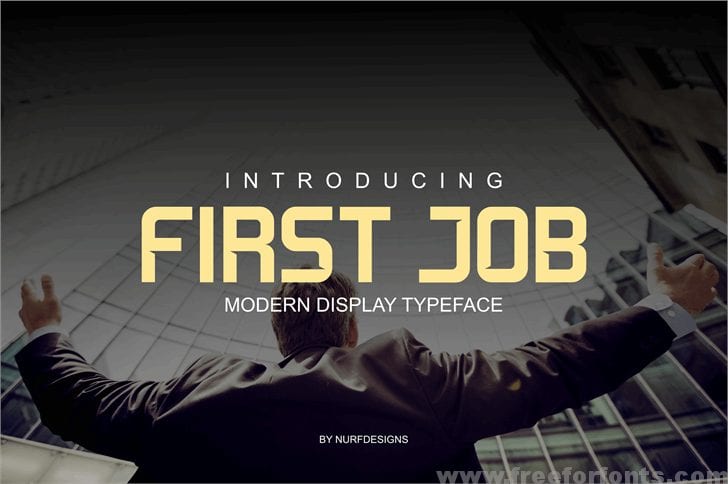 First Job font